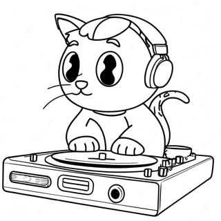 Page A Colorier Dj Catnip 64720-53503