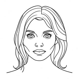 Modèle De Visage Vide Pages À Colorier