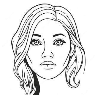 Page A Colorier Modele De Visage Vierge 64760-53547