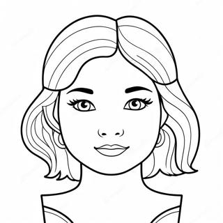 Modèle De Visage Vide Pages À Colorier