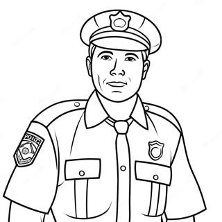 Page A Colorier Un Policier Respectueux 64771-53543