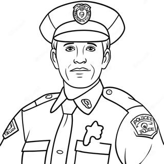 Page A Colorier Un Policier Respectueux 64771-53544