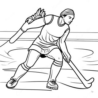 Hockey Sur Gazon Pages À Colorier