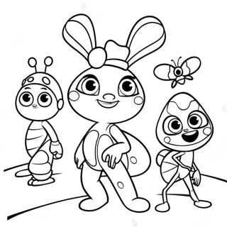 Personnages Beat Bugs Pages À Colorier