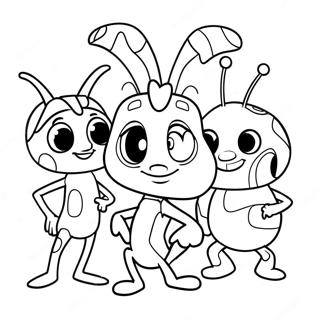 Page A Colorier Des Personnages De Beat Bugs 64830-53594