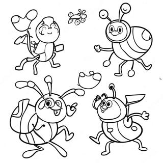 Page A Colorier Jitterbug Dansant Beat Bugs 64831-53598