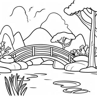 Page A Colorier Jardin Japonais Traditionnel 6485-5279