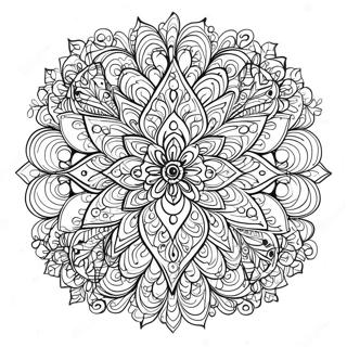 Page A Colorier Mandala Fractal 64860-53607