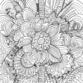 Page A Colorier Mandala Fractal 64860-53608