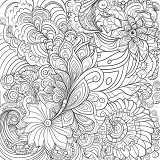 Page A Colorier De Motifs Fractals Complexes 64861-53614