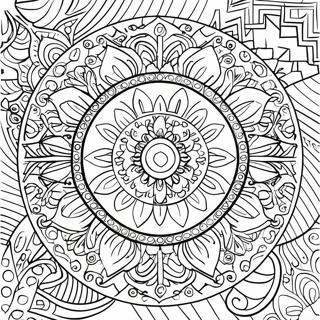 Page A Colorier Mandala Spirituel 6494-5282