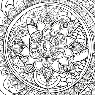 Page A Colorier Mandala Spirituel 6494-5283