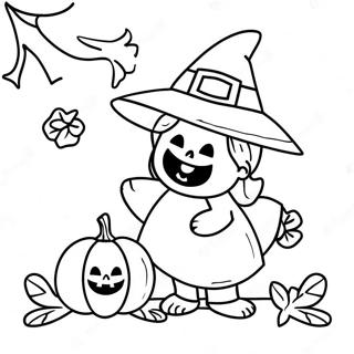 Page A Colorier Halloween Facile 64990-53743