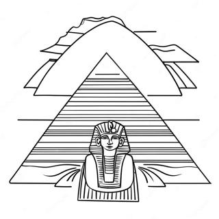 Page A Colorier De La Majestueuse Pyramide Egyptienne 65011-53733