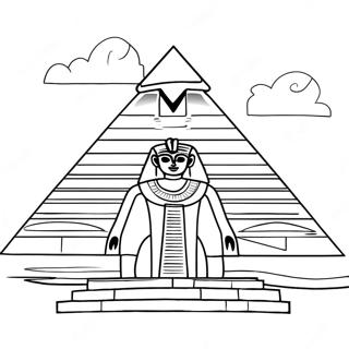 Page A Colorier De La Majestueuse Pyramide Egyptienne 65011-53734