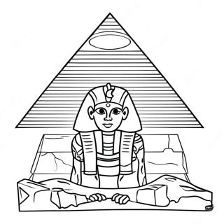 Page A Colorier De La Majestueuse Pyramide Egyptienne 65011-53736