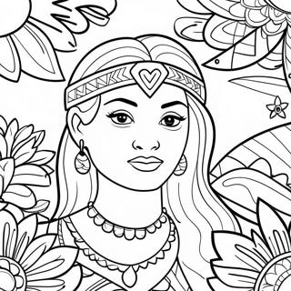 Page A Colorier Polynesienne 65050-53766