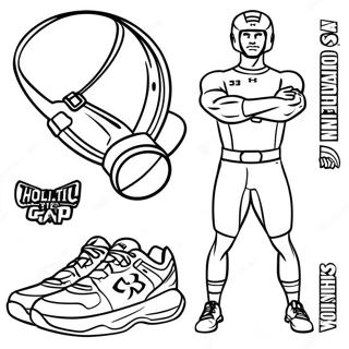 Page A Colorier De Vetements De Sport Under Armour 65171-53860