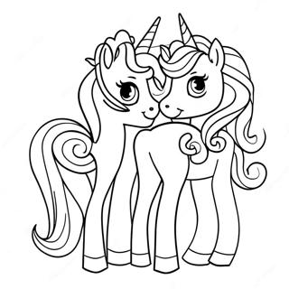 Page A Colorier Des Soeurs Serie 3 Licorne Lol 65250-53938