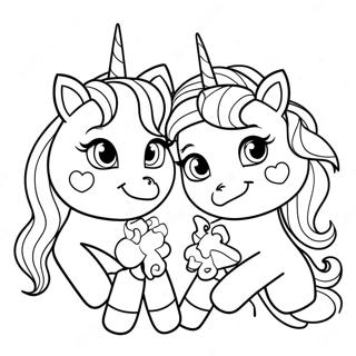 Page A Colorier Des Soeurs Serie 3 Licorne Lol 65250-53939