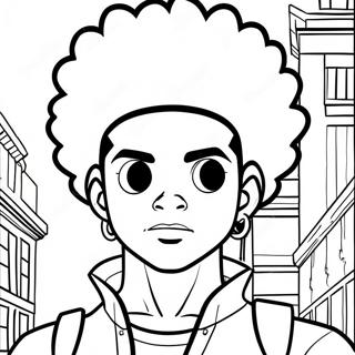 Page A Colorier Huey Freeman Boondocks 6525-5310