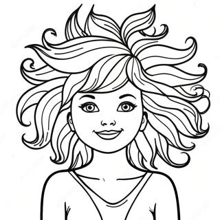 Page A Colorier Des Cheveux Fous 65290-53952