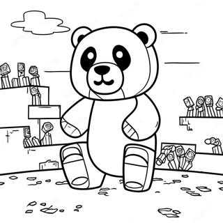 Panda Minecraft Pages À Colorier