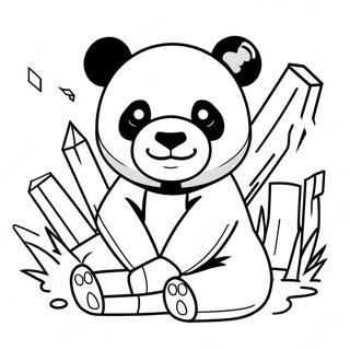 Page A Colorier Panda Minecraft 65320-53972