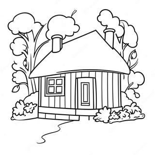 Page A Colorier Cottage Confortable 65351-54007