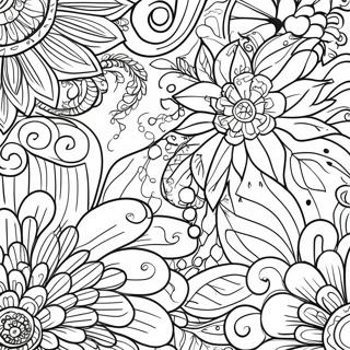 Page A Colorier Motifs En Velours Et Placage 6544-5323