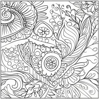 Page A Colorier Motifs En Velours Et Placage 6544-5324