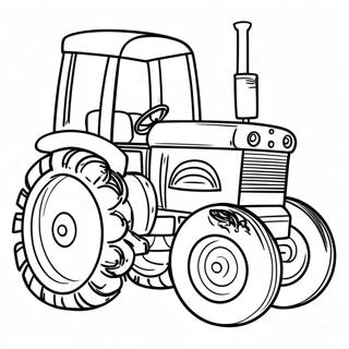 Tracteur Ted Pages À Colorier