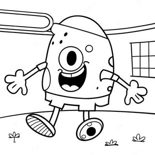 Page A Colorier De Spongebob Jouant Au Football 65540-54142