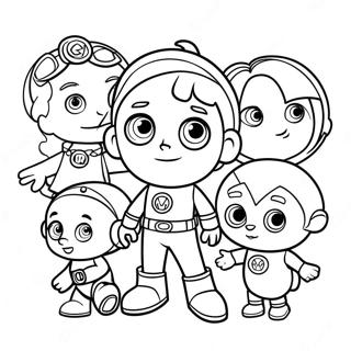 Page A Colorier Super Why Et Ses Amis 6565-5342