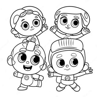 Page A Colorier Super Why Et Ses Amis 6565-5343