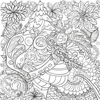 Motifs De Noel Zentangle Page A Colorier 65740-54298