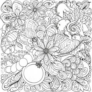 Motifs De Noel Zentangle Page A Colorier 65740-54299