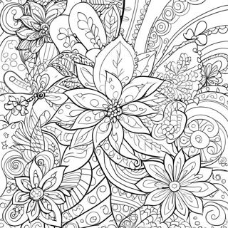 Motifs De Noel Zentangle Page A Colorier 65740-54300