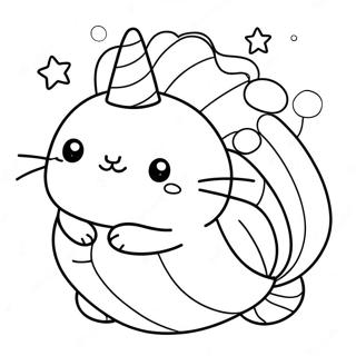 Pusheen Sirene Page A Colorier 65760-54314