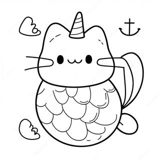 Pusheen Sirene Page A Colorier 65760-54315