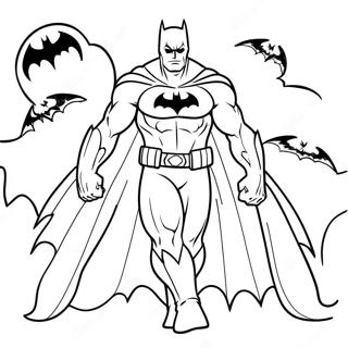 Page A Colorier Batman Halloween 65770-54328