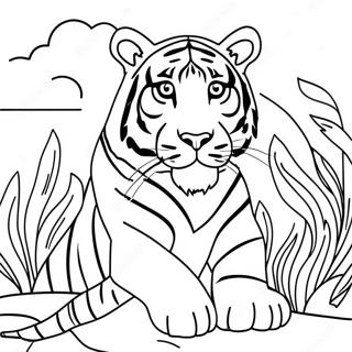 Page A Colorier Tigre Du Bengale 65790-54346