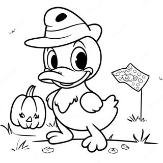 Page A Colorier Donald Duck Halloween 65820-54384