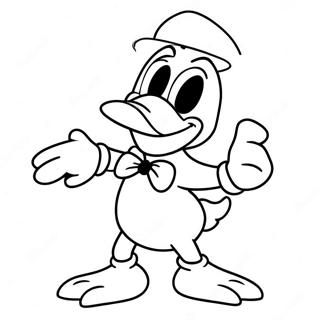 Page A Colorier Donald Duck Effrayant En Costume 65821-54370