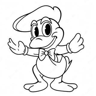 Page A Colorier Donald Duck Effrayant En Costume 65821-54371