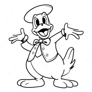 Page A Colorier Donald Duck Effrayant En Costume 65821-54372