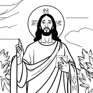 Page A Colorier De Jesus Noir 65870-54410