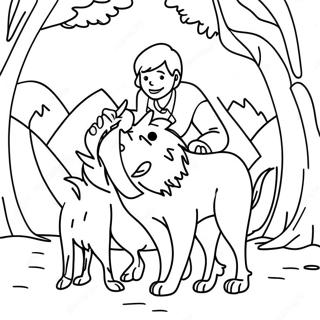 Page A Colorier De Pierre Et Le Loup 65880-54423