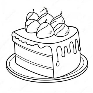 Page A Colorier De La Part De Gateau De Wayne Thiebaud 65941-54462