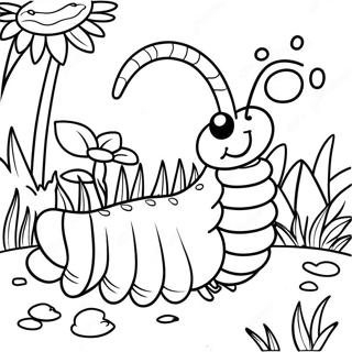 Page A Colorier De Mille Pattes Heureux Dans Un Jardin 65951-54465